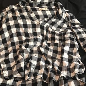 Hollister drop shoulder check shirt